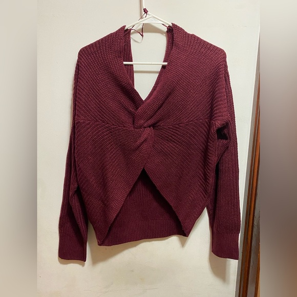 Sweaters - Women's Burgundy Sweater